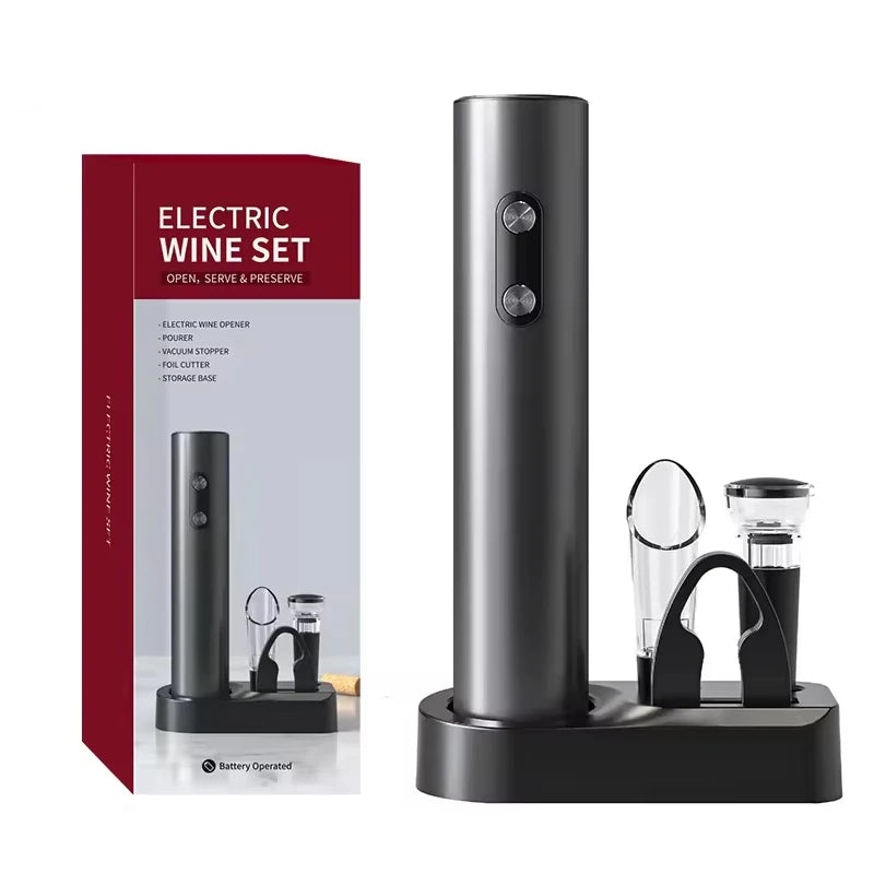 🍾 Ouverture Facile | Set d'Ouvre-Bouteilles Électrique | Rechargeable & Rapide ⚡