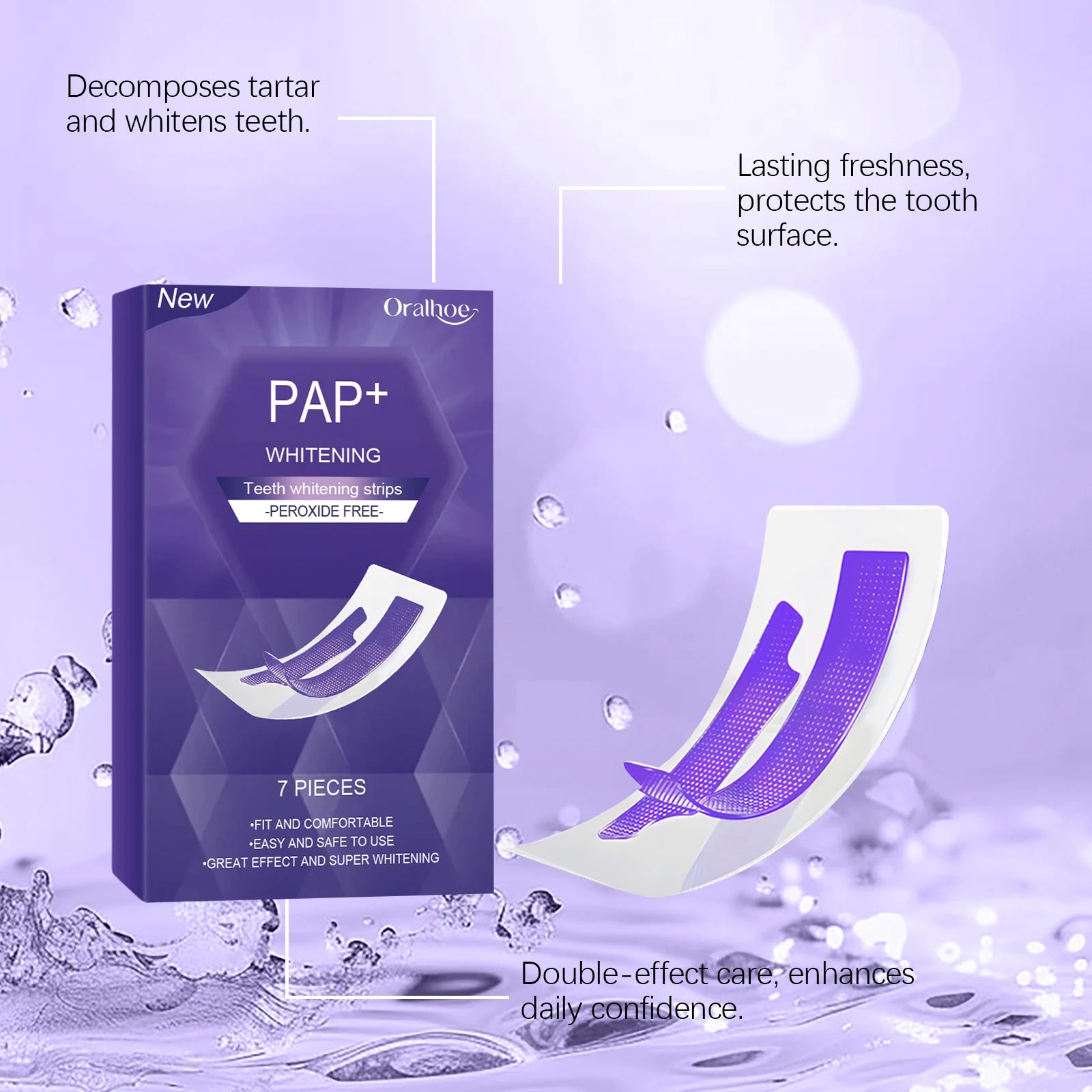 Bandes Blanchissantes Violet